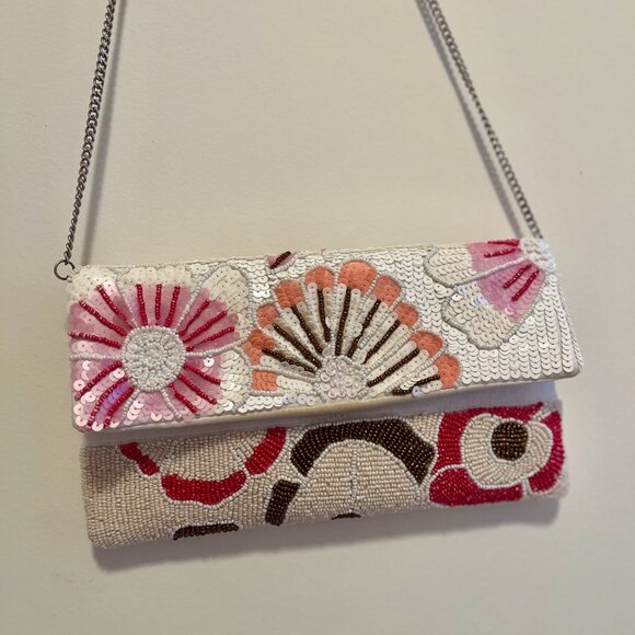 Multi Floral Beaded Clutch - Picture 2 of 2